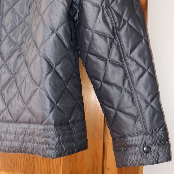 G by guess quilted jacket gray front zippered pockets size XL - Picture 8 of 11
